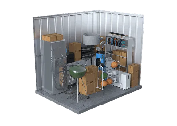 5'x10' storage unit